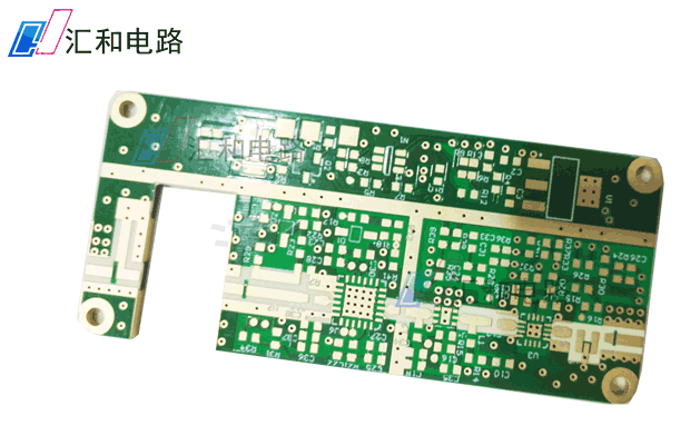 4层沉金FR4+Rogers4350高频混压PCB板